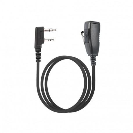 M-13Q-K1/SC PTT mikrofon koos 3,5 mm kiirühendusega kõrvaklapile ja metallist klamber, Kenwood 2pin 