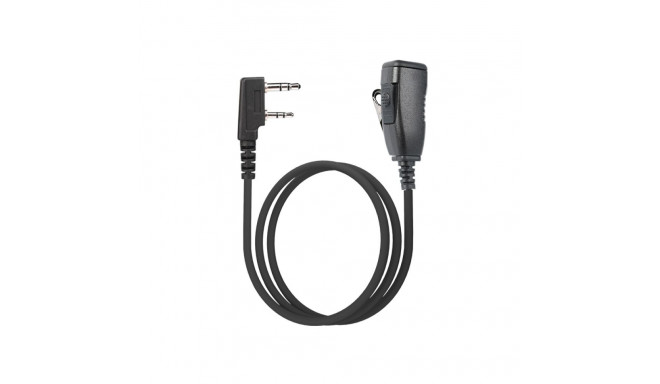 M-13Q-K1/SC Palm lapel PTT with with 3.5mm quick disconnect microphone & metal clip, with Kenwood 2p