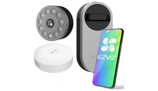 Ezviz DL01S 3-in-1 Komplekt Multifunktsionaalne Klaviatuur Nutikas Lukk Siseruumides + Väljas + Ukse