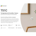 Ezviz T51C Nutikas Kodu Temperatuuri ja Õhuniiskuse Andur 1.8'' Suur LCD A3 Gateway jaoks Valge