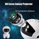 Bemi Sitting Astronout 360 degree Rotate Head Star Sky & Nebula projector with Remote White