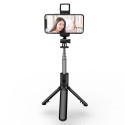 Elight S3L 3in1 LED Gaismas Selfie Nūja & Video WEB zvanes Statīvs līdz 68cm & Aiztvara Poga Melna