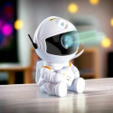 Elight A2 Sitting Astronout 360 degree Rotate Head Star Sky & Nebula projector with Remote White