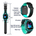 Bemi K2 Water Resist IP67 Sim GPS Tracking Kids Watch with Voice Call & Chat Camera Turquise