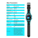 Bemi K2 Water Resist IP67 Sim GPS Tracking Kids Watch with Voice Call & Chat Camera Turquise