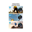 iWear Active 2 Алюминевый Спорт BT Звонок Смарт часы 1.3'' IPS Дисплей монитором Пульса и кислорода 
