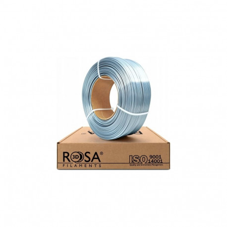 Rosa3D hõõgniit PLA Silk 1.75mm 1kg, hõbedane