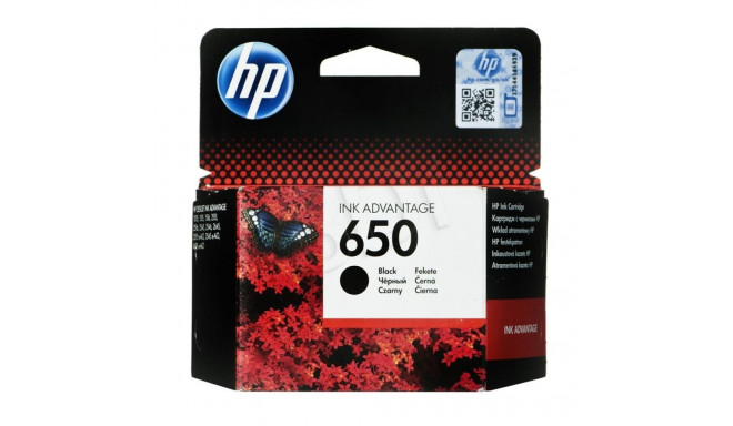 HP 650 Black Original Ink Advantage Cartridge (360 pages)