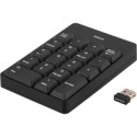 Klaviatūra DELTACO USB bezvadu  ciparu  melna / TB-144