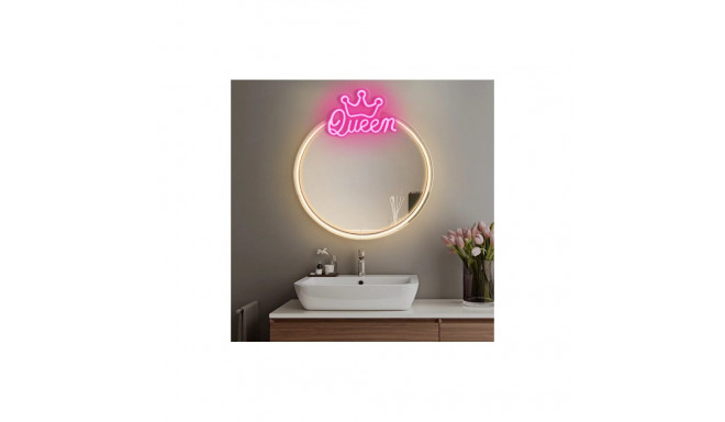 Neon MIRROR LED QUEEN warm white pink FMNE04 Forever Light