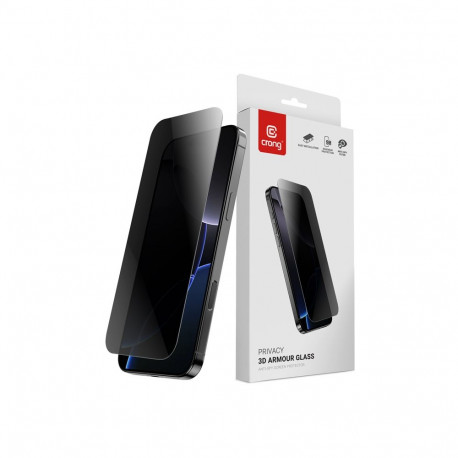 Crong Privacy 3D Armour Glass - Hartowane szkło prywatyzujące iPhone 17 / iPhone 17 Pro / iPhone 16 