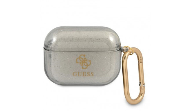 Guess Colored Glitter - Etui Airpods Pro (czarny)