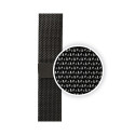 Crong Milano Steel - Pasek ze stali nierdzewnej do Apple Watch 44/45/46/49 mm (czarny)