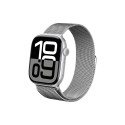 Crong Milano Steel - Pasek ze stali nierdzewnej do Apple Watch 44/45/46/49 mm (srebrny)