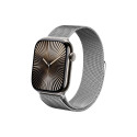 Crong Milano Steel - Pasek ze stali nierdzewnej do Apple Watch 44/45/46/49 mm (srebrny)