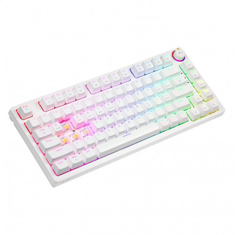 PHENIX juhtmevaba mehaaniline klaviatuur WHITE Gateron Yellow ABS