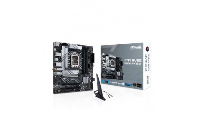 Asus emaplaat Prime B660M-A WiFi D4 s 1700 4DDR4 HDMI M.2 mAT