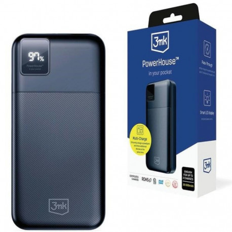 PowerHou akupank 20000mAh QC+PD mitmelaadimisega