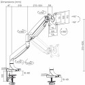 ART Desk holder for 1 monitor LCD 17-45''
