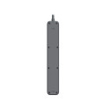 Power Line+ 5m Graphite surge protector power strip (5 sockets)