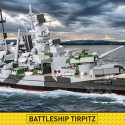 Blocks Historical Collection Battleship Tirpitz 2810 elements