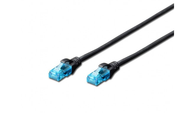 Patch cord U/UTP Cat.5e PVC 1m black