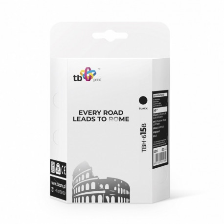 Ink TBH-615B (HP No. 15-C6615DE) Black remanufactured