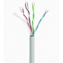 UTP solid gray cable, cat. 5E, AWG 24 CCA, 1000 ft