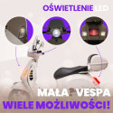 Jeździk akumulatorowy Scooter Vespa z kuferkiem biały
