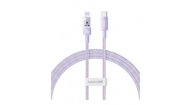 Charging Cable - Baseus Gem USB-C to iP 20W 1m Purple