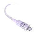 Charging Cable - Baseus Gem USB to IP 2.4A Fast Charging 1m Purple