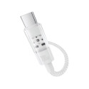Cable - Baseus Gem USB A to USB C Fast Charging 100 W 2 m White