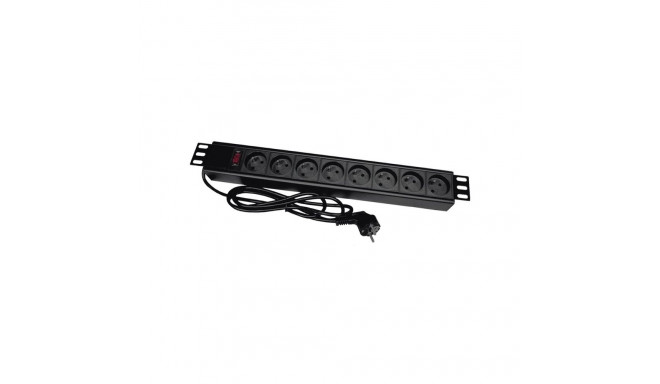 Power Extension Cord - Alantec PZ081U3M 3m 8 AC Outlets Indoor Black