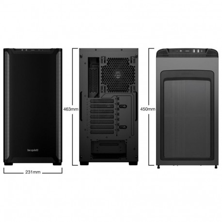 Midi Tower Case - be quiet! Pure Base 501 Black