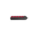 Power Extension - Maclean MCE204 1.5m 5 AC Outlets Indoor Red, Black