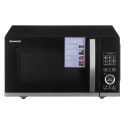 Microwave Oven - Sharp YC-QG204AEB 20L 800W 1000W Grill 12 Auto Programs Child Lock