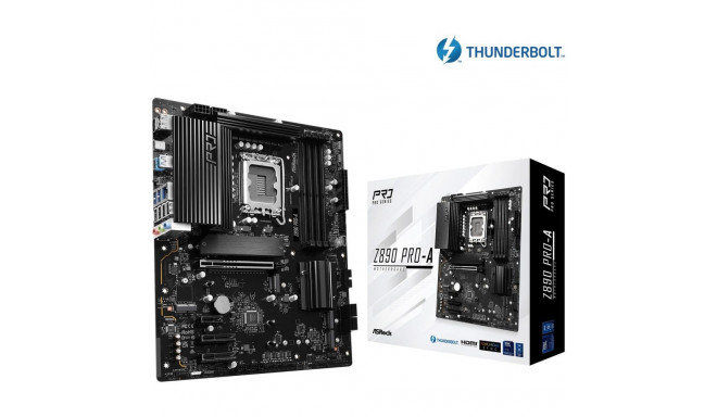 Motherboard - ASRock Z890 Pro-A LGA 1851 ATX, DDR5, 256GB, 2.5GbE, USB 3.2