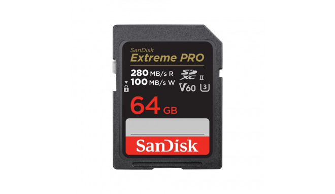 Memory Card - SanDisk SDSDXEP-064G-GN4IN 64GB SDXC UHS-II Class 10 Memory Card