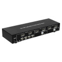 Switch - Techly IDATA DP-KVM2 4K Dual Display KVM Switch, Black