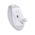 Computer Mouse - MOUSE DEFENDER NITTA MM-307 RF+BT OPTIC 1600dpi 6P Rechargeable 400 mAh White