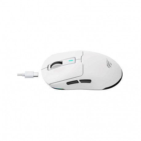 Gaming Mouse - Havit MS969WB 2.4G Wireless RGB, 500 mAh, 10m Range, 80M Clicks, Black and White