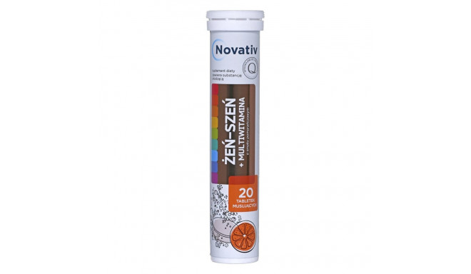 Dietary Supplement - Novativ Ginseng + Multivitamin 20 Effervescent Tablets Orange