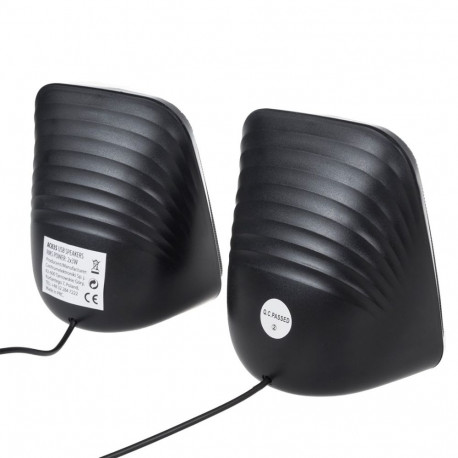 Computer Speakers - Audiocore Ac835 2.0 Stereo Speakers With LED Backl