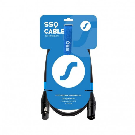 DMX Cable - SSQ DMX1 Event 1m XLR Male/Female