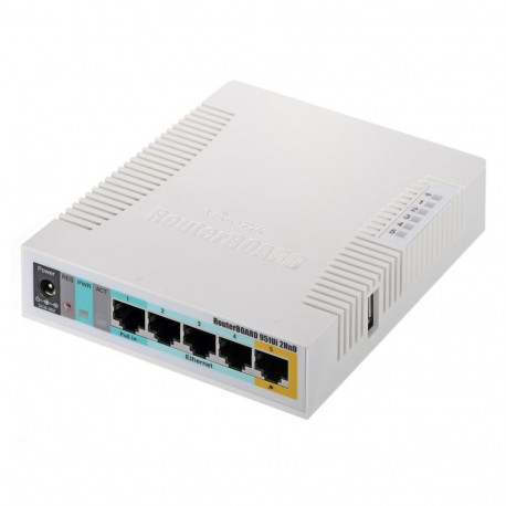 Networking Equipment - Mikrotik RB951Ui-2HnD 600MHz 128MB RAM 5x LAN PoE