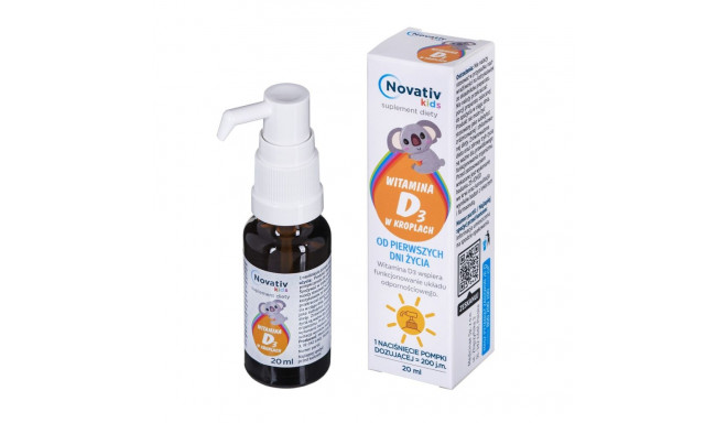 Dietary Supplement - Novativ Kids Vitamin D3 Drops 20ml