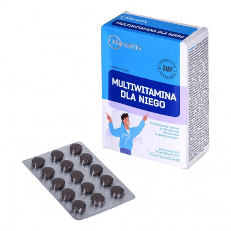 Multivitamin - Novativ for Him 60 Coated Tablets