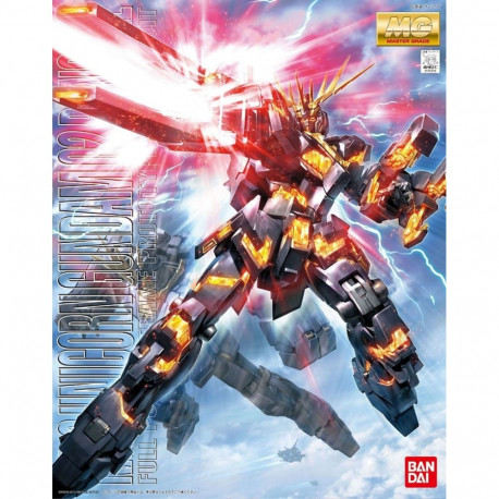 Model Kit - Bandai MG 1/100 RX-0 Unicorn Gundam 2 Banshee Black/Gold MG 1/100 RX-0 Unicorn Gundam 2
