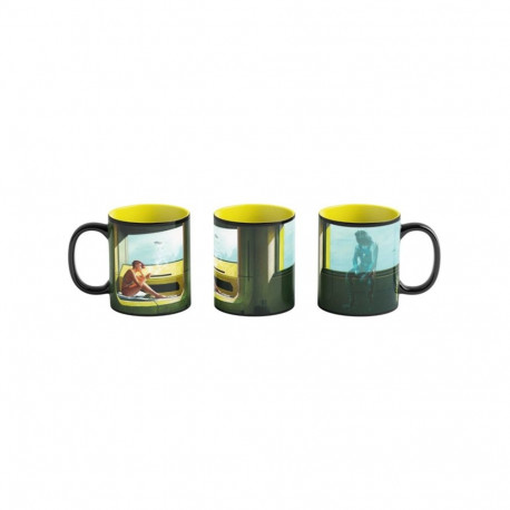 Mug - Good Loot Cyberpunk 2077 Heat Reveal 450 ml Black, Yellow