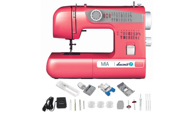 Sewing Machine - ŁUCZNIK Mia 38 Stitch Patterns Pink